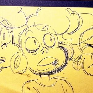 **SOLD** SU "Blue Ink Lars" Horror Club Warm Up Drawings RM